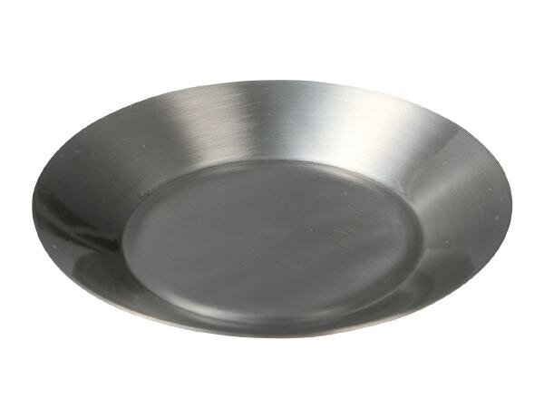 Teller, Kerzenteller Edelstahl Matt Ø 8 cm innen