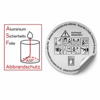 ASF Folie (Abbrandschutz) für Stumpen Ø 80...