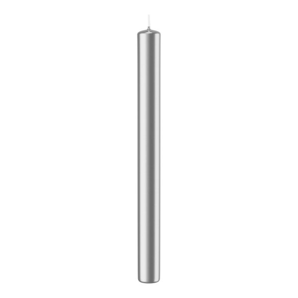 Stabkerzen Silber 250 x 23 mm, 10 Stück von Wiedemann Kerzen