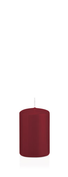 Stumpenkerzen "4er Riegel", getaucht Bordeaux 80 x 50 mm