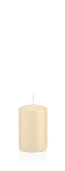 Stumpenkerzen "4er Riegel", getaucht Bisquit 80 x 50 mm