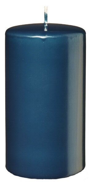 Adventskranzkerzen Petrol Blau 100 x Ø 50 mm, 4 Stück