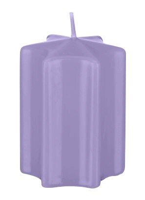 Sternkerzen Lavendel-Lilac 100 x Ø 60 mm, 4 Stück
