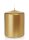 Festtagskerzen Stumpen Gold 100 x Ø 80 mm, 6 Stück