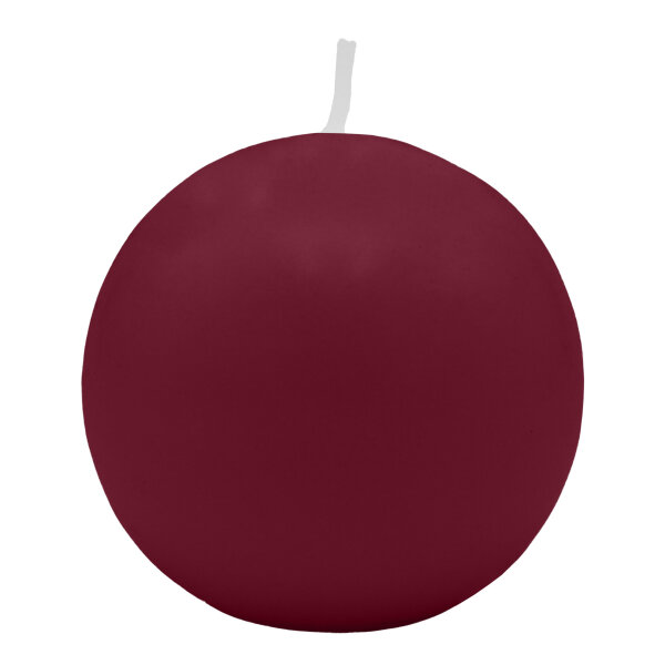 Bordeaux Kugelkerzen Ø 120 mm, 4 Stück
