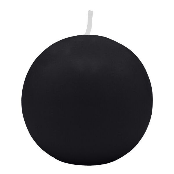 Schwarze Kugelkerzen Ø 100 mm, 4 Stück