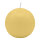 Grapefruitgelbe Kugelkerzen Ø 100 mm, 4 Stück