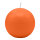 Dunkelorangene Kugelkerzen Ø 100 mm, 4 Stück