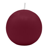 Bordeaux Kugelkerzen Ø 100 mm, 4 Stück