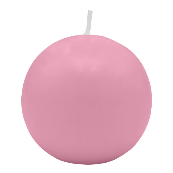 Rosa Kugelkerzen Ø 100 mm, 4 Stück