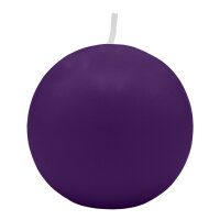 Violette Kugelkerzen Ø 100 mm, 4 Stück