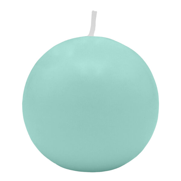 Türkise Kugelkerzen Ø 100 mm, 4 Stück