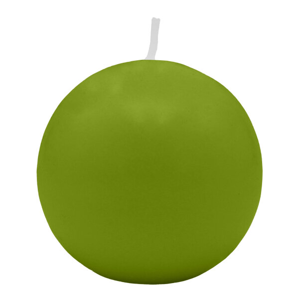 Limonengrüne Kugelkerzen Ø 100 mm, 4 Stück