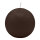 Schokoladenbraune Kugelkerzen Ø 100 mm, 4 Stück