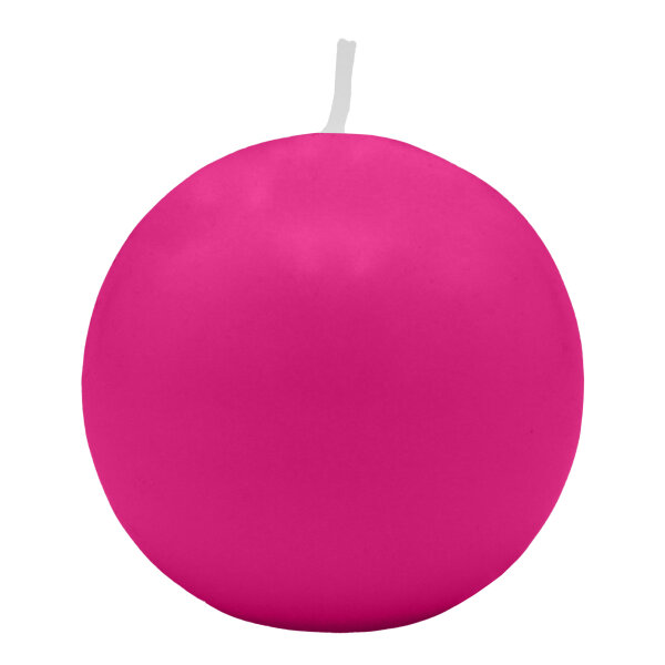 Fuchsia Kugelkerzen Ø 100 mm, 4 Stück