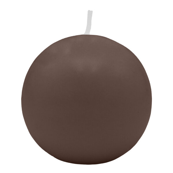 Mocca Kugelkerzen Ø 100 mm, 4 Stück