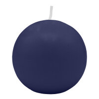 Dunkelblaue Kugelkerzen Ø 100 mm, 4 Stück