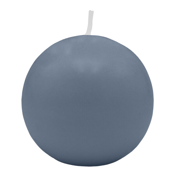 Blaugraue Kugelkerzen Ø 100 mm, 4 Stück