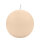 Vanillefarbene Kugelkerzen Ø 80 mm, 6 Stück