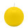 Zitronengelbe Kugelkerzen Ø 80 mm, 6 Stück