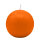 Orange Kugelkerzen Ø 80 mm, 6 Stück