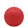 Rote Kugelkerzen Ø 80 mm, 6 Stück