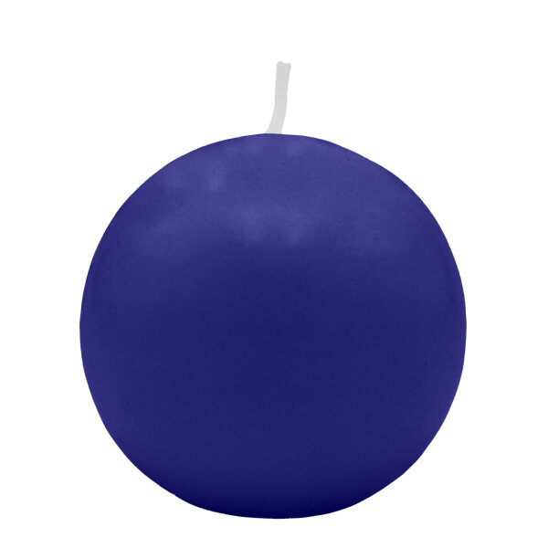 Royalblaue Kugelkerzen Ø 80 mm, 6 Stück