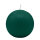 Dunkelgrüne Kugelkerzen Ø 80 mm, 6 Stück