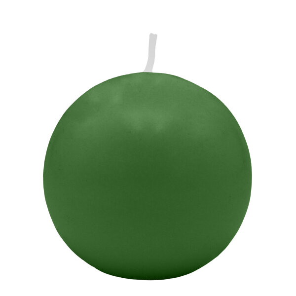 Grüne Kugelkerzen Ø 80 mm, 6 Stück