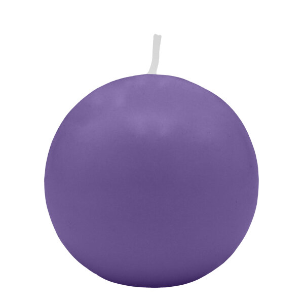 Veilchen Kugelkerzen Ø 80 mm, 6 Stück