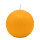 Maisgelb-Orange Kugelkerzen Ø 80 mm, 6 Stück