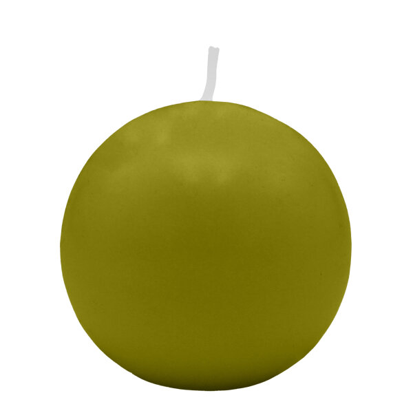 Schottischgrüne Kugelkerzen Ø 80 mm, 6 Stück