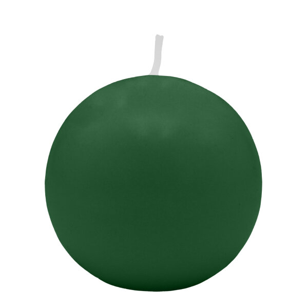 Fairwaygrüne Kugelkerzen Ø 80 mm, 6 Stück