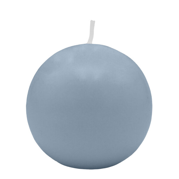 Jeansblaue Kugelkerzen Ø 80 mm, 6 Stück