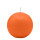 Dunkelorangene Kugelkerzen Ø 70 mm, 12 Stück