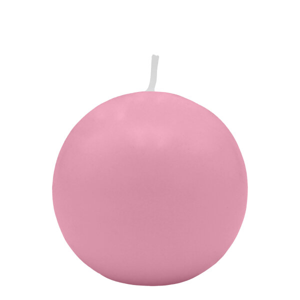 Rosa Kugelkerzen Ø 70 mm, 12 Stück