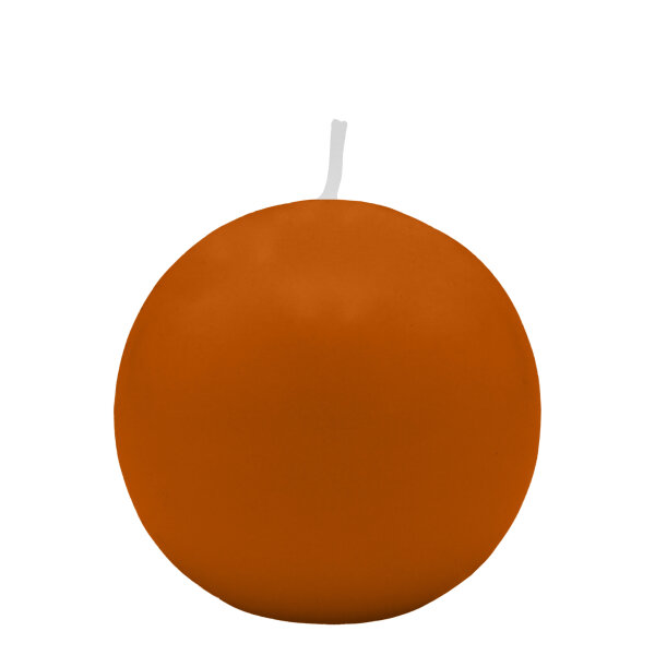 Cottobraune Kugelkerzen Ø 70 mm, 12 Stück