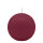 Burgunderrote Kugelkerzen Ø 70 mm, 12 Stück