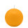 Maisgelb-Orange Kugelkerzen Ø 70 mm, 12 Stück