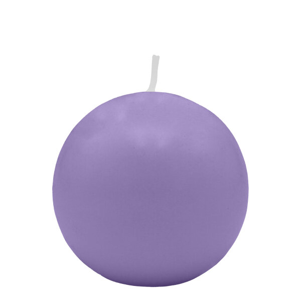 Lavendel Kugelkerzen Ø 70 mm, 12 Stück