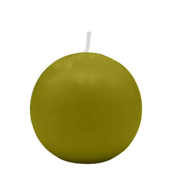 Schottischgrüne Kugelkerzen Ø 70 mm, 12 Stück