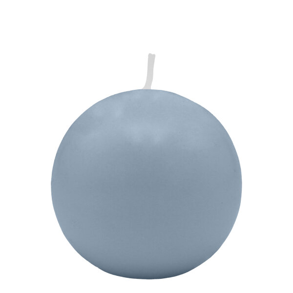 Jeansblaue Kugelkerzen Ø 70 mm, 12 Stück