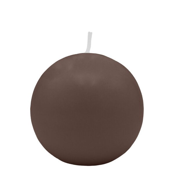 Mocca Kugelkerzen Ø 70 mm, 12 Stück