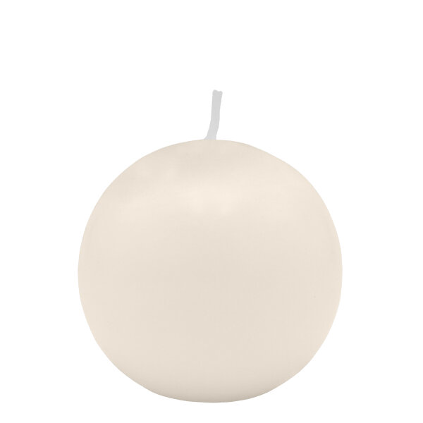 Elfenbein Kugelkerzen Ø 60 mm, 16 Stück