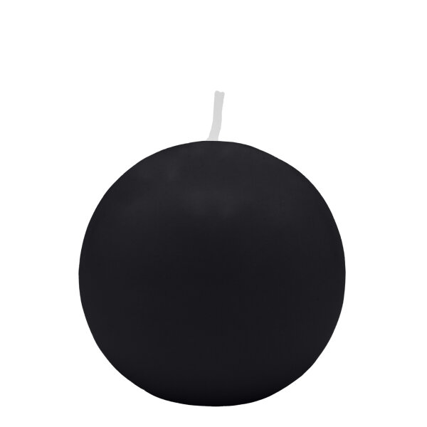 Schwarze Kugelkerzen Ø 60 mm, 16 Stück