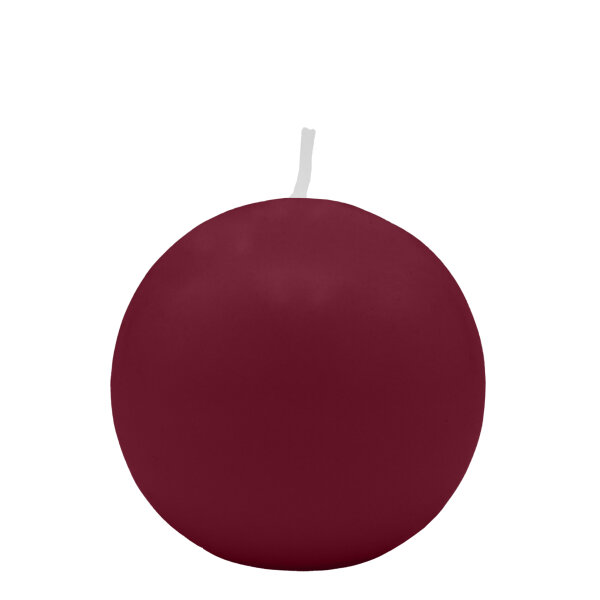 Bordeaux Kugelkerzen Ø 60 mm, 16 Stück