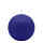 Royalblaue Kugelkerzen Ø 60 mm, 16 Stück