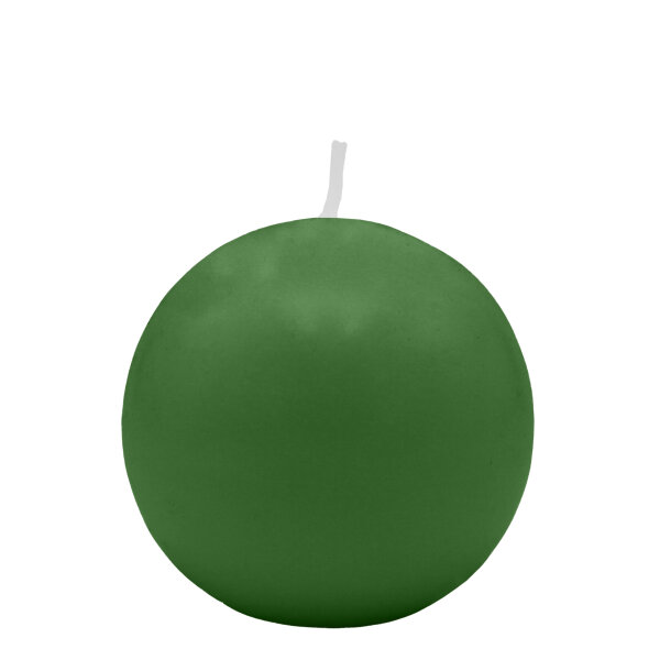 Grüne Kugelkerzen Ø 60 mm, 16 Stück