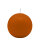Cottobraune Kugelkerzen Ø 60 mm, 16 Stück