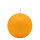 Maisgelb-Orange Kugelkerzen Ø 60 mm, 16 Stück